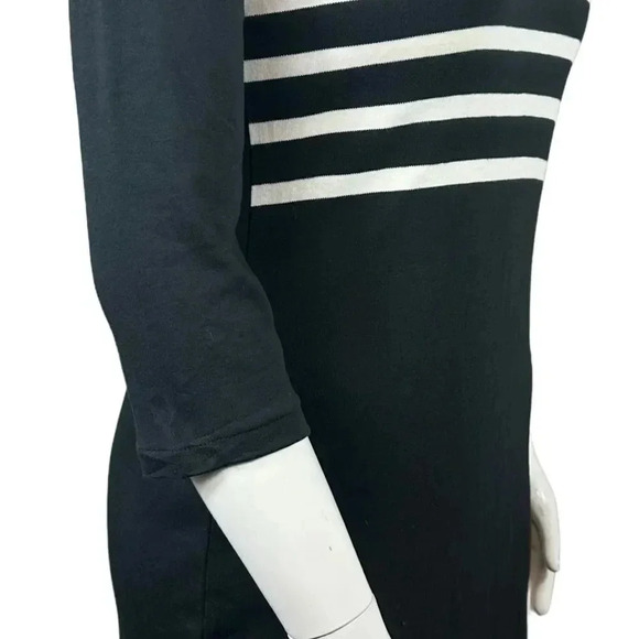 Talbots black dress with white stripes on the top size medium - Picture 5 of 9